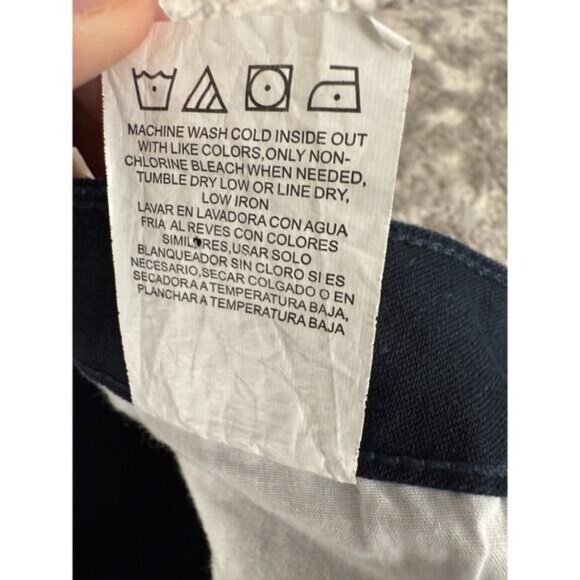 Lee Plus Size 18 Cropped Capri Jean Blue Pants Button Zip Straight Leg Pocket - Picture 11 of 12